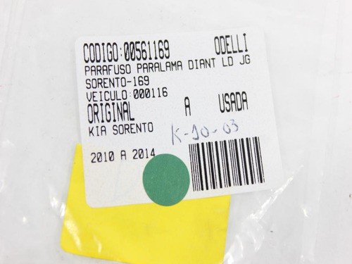 Parafuso Paralama Diant Ld Jg Sorento 10/14 Us (169)