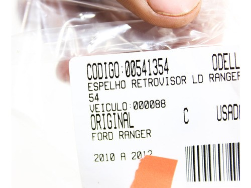 Espelho Retrovisor Lado Direito Ranger 10/12 Usado (354)