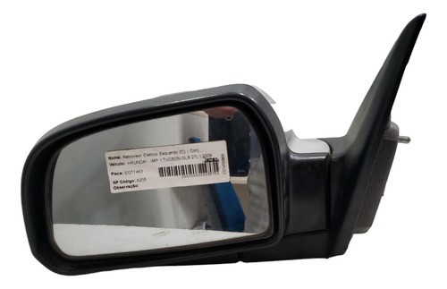 Espelho Retrovisor Tucson Esquerdo 2007 2008 2009 A 2016