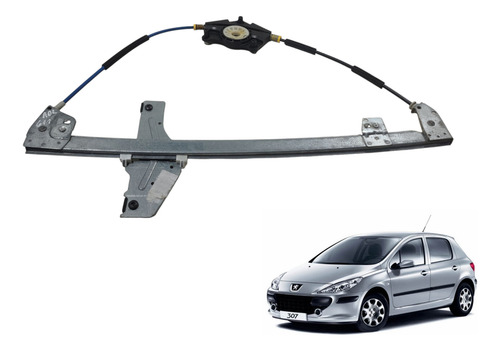 Máquina Vidro Dianteira Direita Peugeot 307 2008 2012 (al)