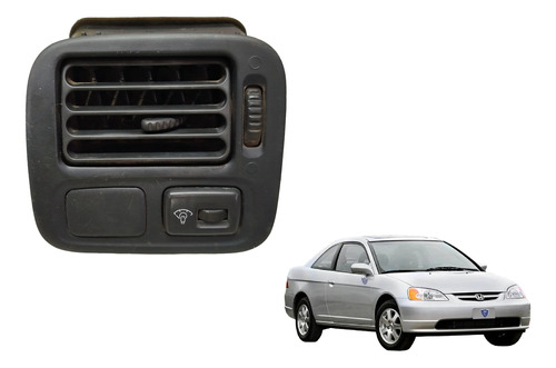 Difusor Saída Ar Honda Civic 97 98 99 00 Esquerdo Botão Luz