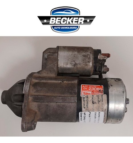 Motor De Arranque Hyundai Tucson Gl 2.0 2007 - 1250300