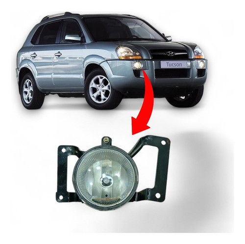 Farol De Milha Lado Esquerdo Hyundai Tucson 2005 A 2016