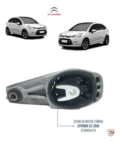  Coxim Do Motor Câmbio Citroen C3 2018 At89801473180