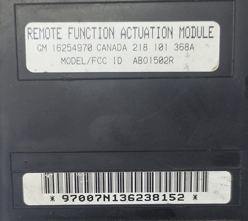 Módulo Central Alarme S10 Blazer Tracker 1995 A 2004 Orig Gm