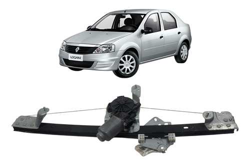 Máquina Vidro Dianteira Esquerda Renault Logan 2009 (al)