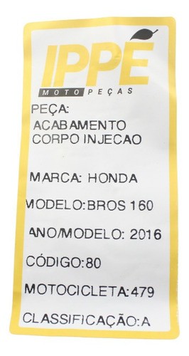 Acabamento Corpo Injeção Honda Bros 160 (479)