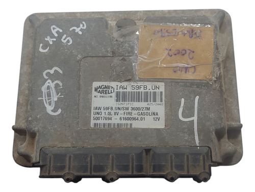 Módulo Injeção Fiat Uno 1.0 8v Gasolina/ 2002 (al) 50017694