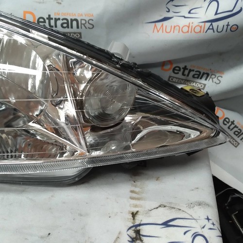 Farol Lado Direito Peugeot 206 2004/08 Lente Raiada 5998