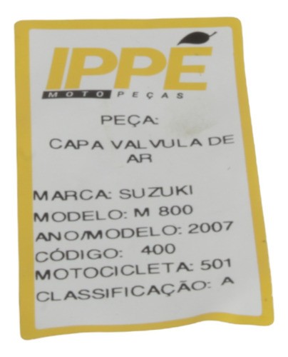 Capa Valvula De Ar Suzuki M800 (501) 2007