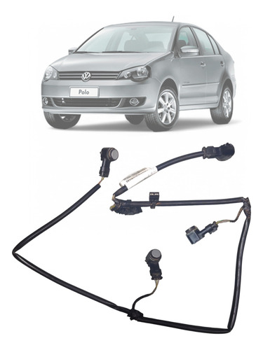 Chicote Sensor Estacionamento Traseiro Vw Polo Sedan 2013