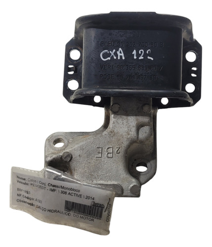 Coxim Motor Superior Direito Peugeot 308/ 2014 (al) Cxf 122