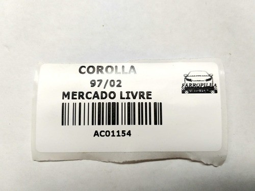 Grade Churrasqueira Toyota Corolla 97/02 5570812200