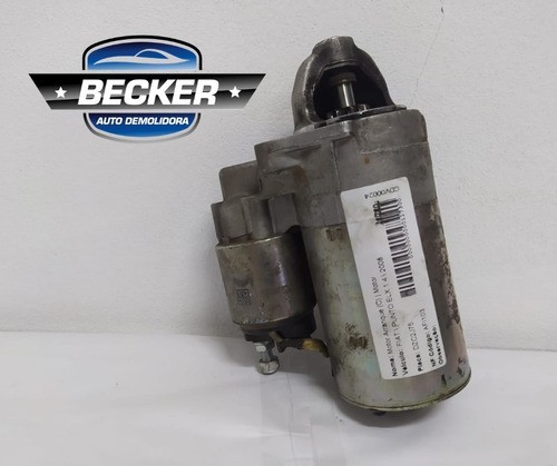 Motor De Arranque/partida Fiat Punto 2008 (bosh)