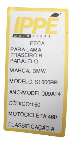 Para-lama Traseiro B Paralelo Bmw S1000 (460)