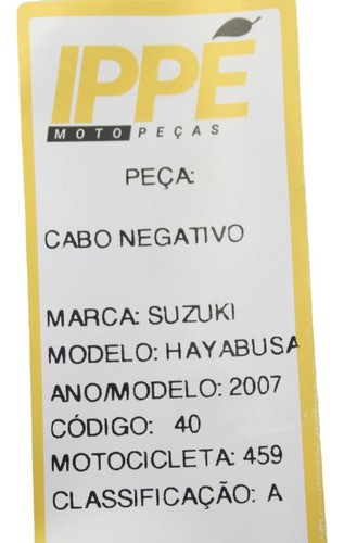 Cabo Negativo Suzuki Hayabusa (459) 2007