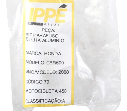 Kit Parafusos Da Bolha Cbr 600 Rr (458)