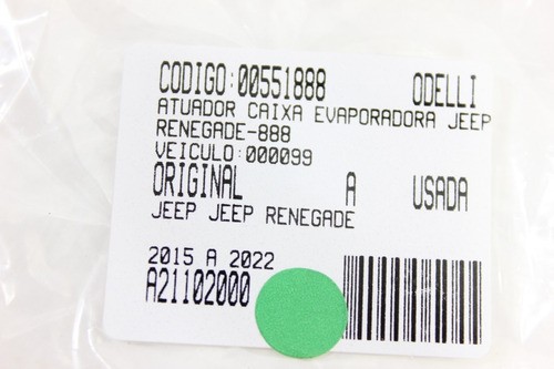 Atuador Caixa Evaporadora Jeep Renegade 15/22 Usado (888)