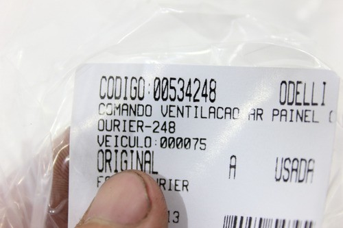 Comando Ventilação Ar Painel Courier 96/13 Usado (248)