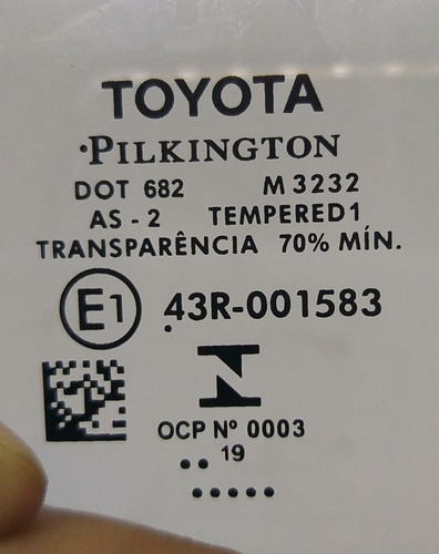 Ventarola Traseira Esquerda Hilux 2018 2019 2020 681240k270