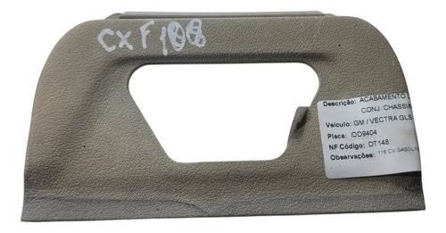 Moldura Sensor Alarme Direito Gm Vectra/ 1995 (al) Cxf 108