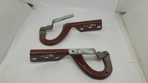 Par Dobradiças Capô Ford Fiesta 1998 A 2002