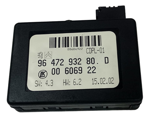 Módulo Sensor Chuva Parabrisa Peugeot 206 9647293280 D