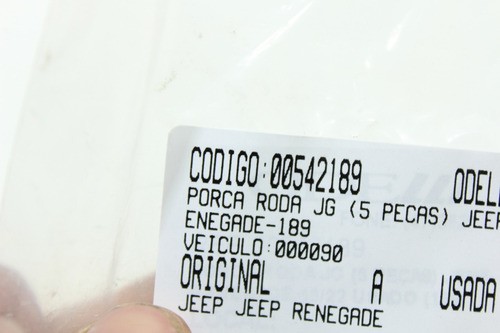 Parafuso Roda Jg 5 Pçs Jeep Renegade 15/22 Usado (189)