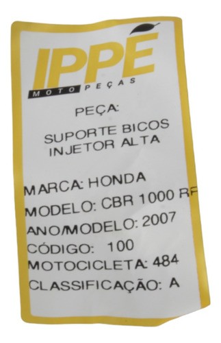 Suporte Bicos Injetor Alta Honda Cbr 1000rr (484) 2007