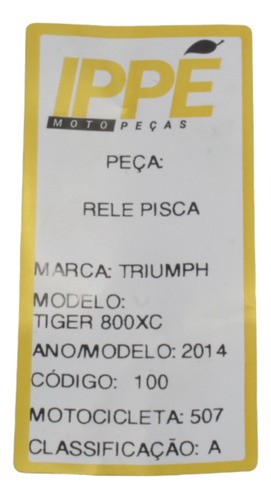 Rele Pisca Triumph Tiger 800xca (507) 2014