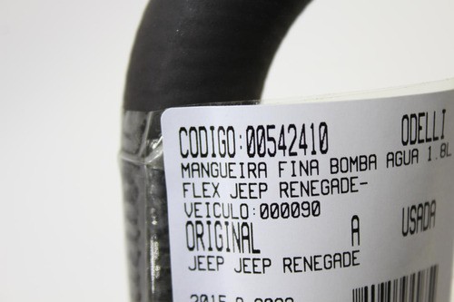 Mangueira Fina Bomba Água 1.8l Flex Jeep Renegade 15/22 Us 