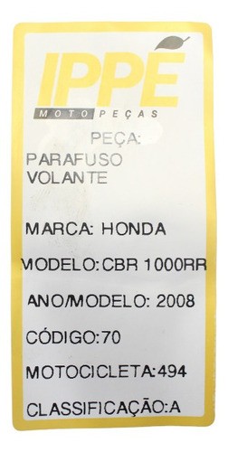 Parafuso Volante  Honda Cbr 1000 Rr (494)