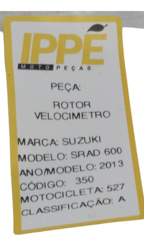 Rotor Velocimetro Suzuki Srad 600 2013 (527)