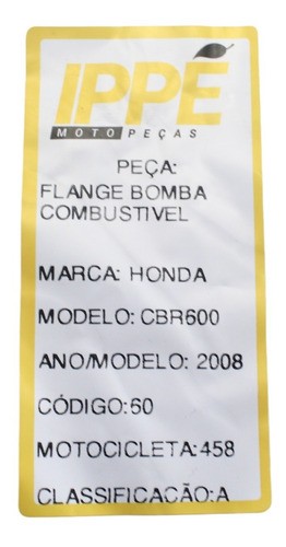 Flange Da Bomba De Combustível Cbr 600 Rr (458)