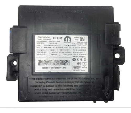 Módulo Pressão Pneu Fiat Toro 16 A 21 52031474
