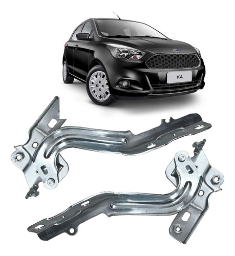 Par Braço Capô Ford Ka 2015 1016 2017 2018 2019