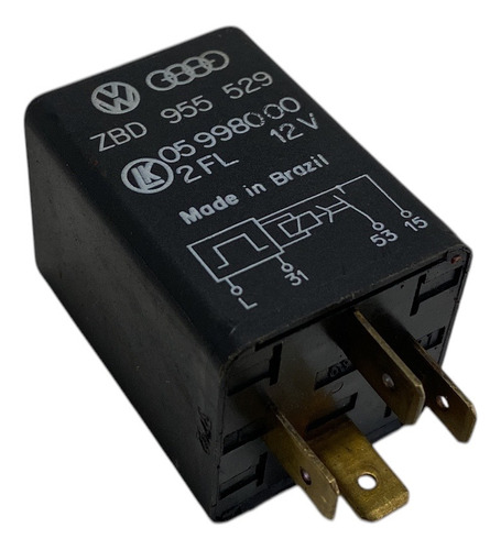 Relê Temporizador Limpadores Vw Gol Parati Santana Zbd955529