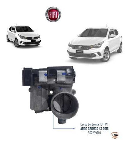  Corpo Borboleta Tbi Fiat Argo Cronos 1.3 2018 552269704