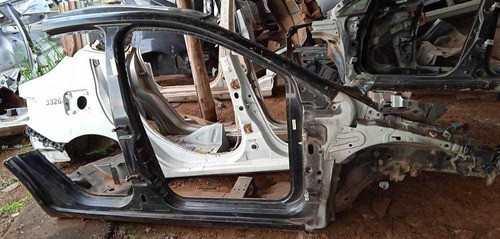 Estrutura Lataria Peugeot 206 Lado Direito