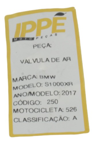 Valvula De Ar Bmw S1000xr 2017 (526)