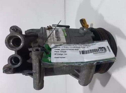 Compressor Ar Condicionado Citroen Peugeot 1.6 16v 2013 2014