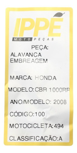 Alavanca Embreagem  Honda Cbr 1000 Rr (494)