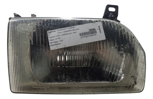 Farol Lado Direito Ford Verona 1991 (al) Adl Cxa 582