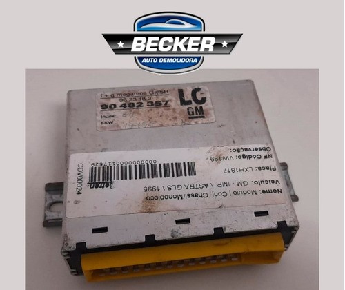 Modulo Alarme Gm Astra Gls 1995 - 90482357