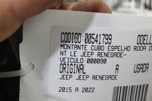 Montante Cubo Espelho Roda Diant Le Jeep Renegade 15/22 Usad