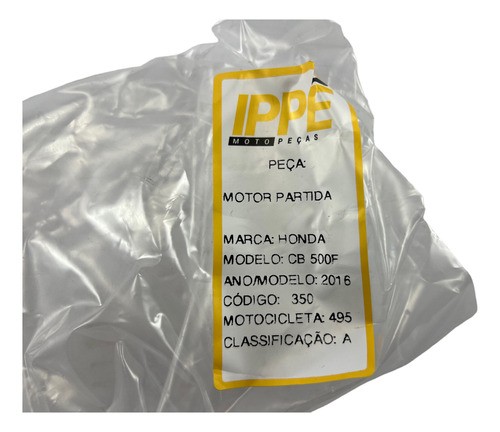 Motor De Partida Arranque Honda Cb 500 F (495)