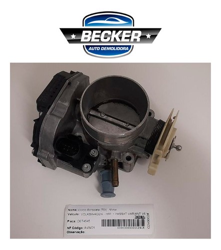 Corpo De Borboleta Tbi Vw Passat Variant V6 99 - 078133063am