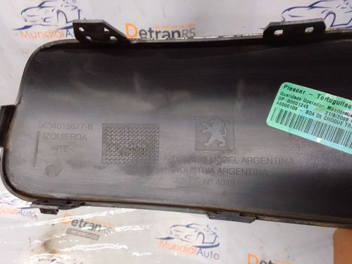 Moldura Parachoque T-e Peugeot 307 9634015677b 12726