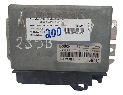 Módulo Injeção Fiat Marea E Brava 2.0 20v Bosch 0261206256