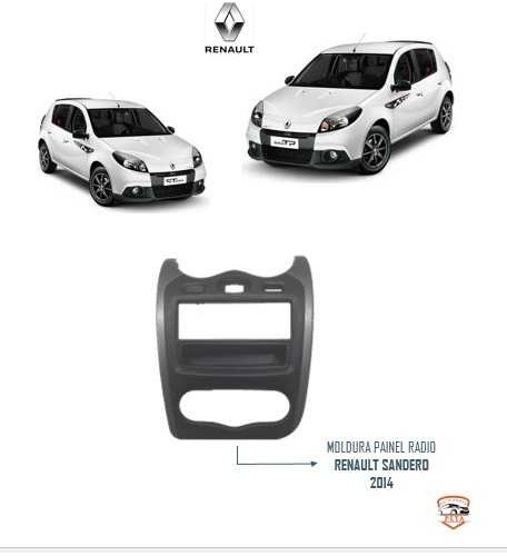 Moldura Central Painel Radio Renault Sandero 2012 2013 2014